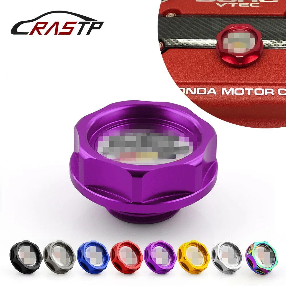RASTP-Power Performance Oil Cap Oil Fuel Filter Racing Engine Tank Cap Cover For HONDA RS-CAP003