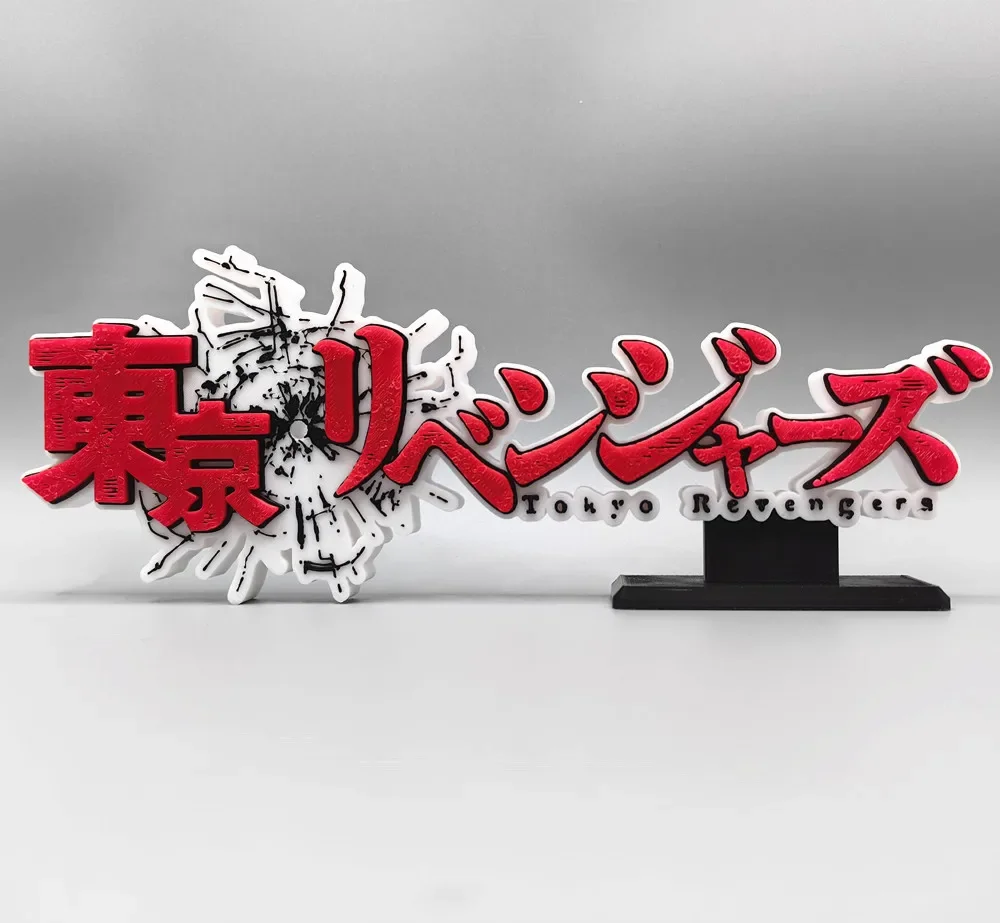 Anime Tokyo Revengers 3D 로고 모델 인형 명찰 Manjirou Ken Chifuyu 피규어 디스플레이 컬렉션 Prop Cosplay ExhibitionTo