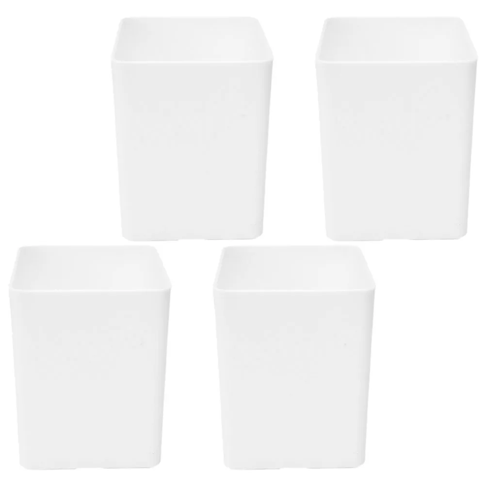 

4Pcs Plastic Pen Holders Large Capacity Pencil Organizer Desk Storage Container Office Desktop Stationery Organizer Makeup Brush