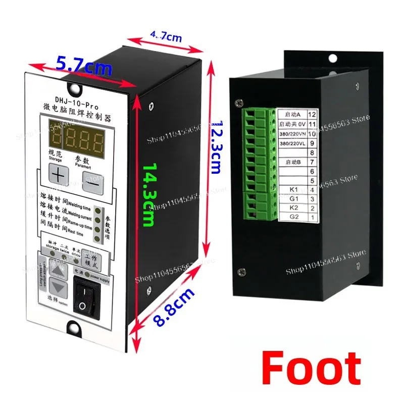 هوائي بقعة لحام صندوق التحكم WZ-66ZQ القدم ماكينة لحام نقطي لوحة تحكم DHJ-10-AZ بقعة لحام تحكم
