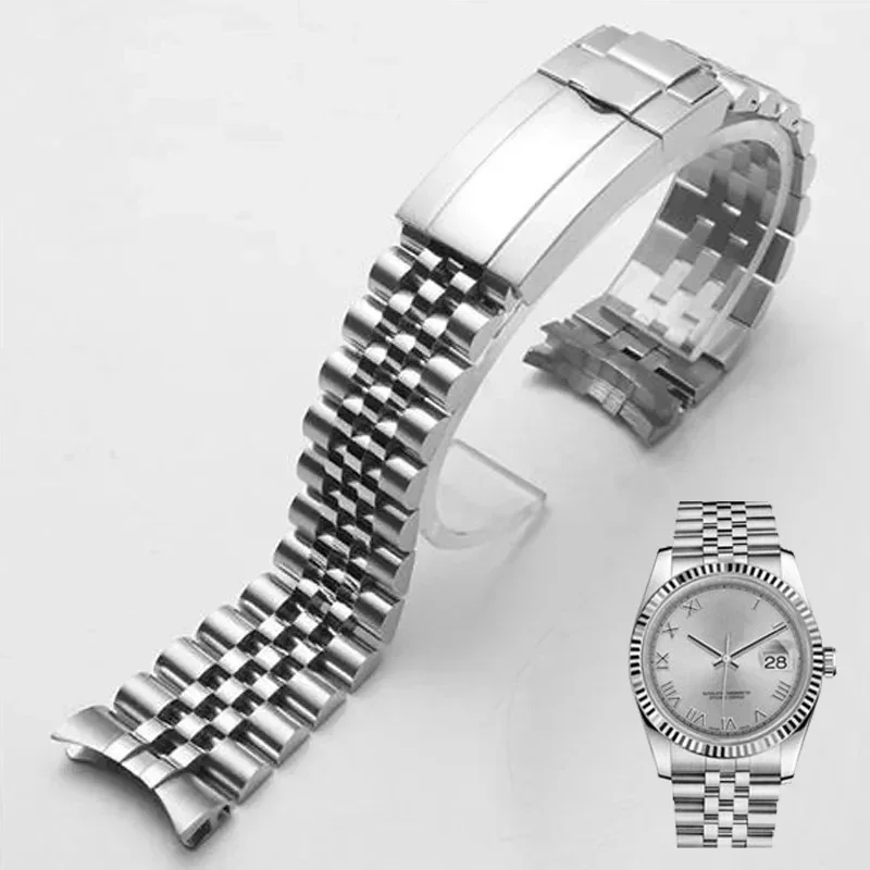 

Jubilee Watch Band for Rolex Sub GMT Yacht Daytona 20mm Men Watch Strap Luxury Bracelet Mod Parts Replacement Accessories