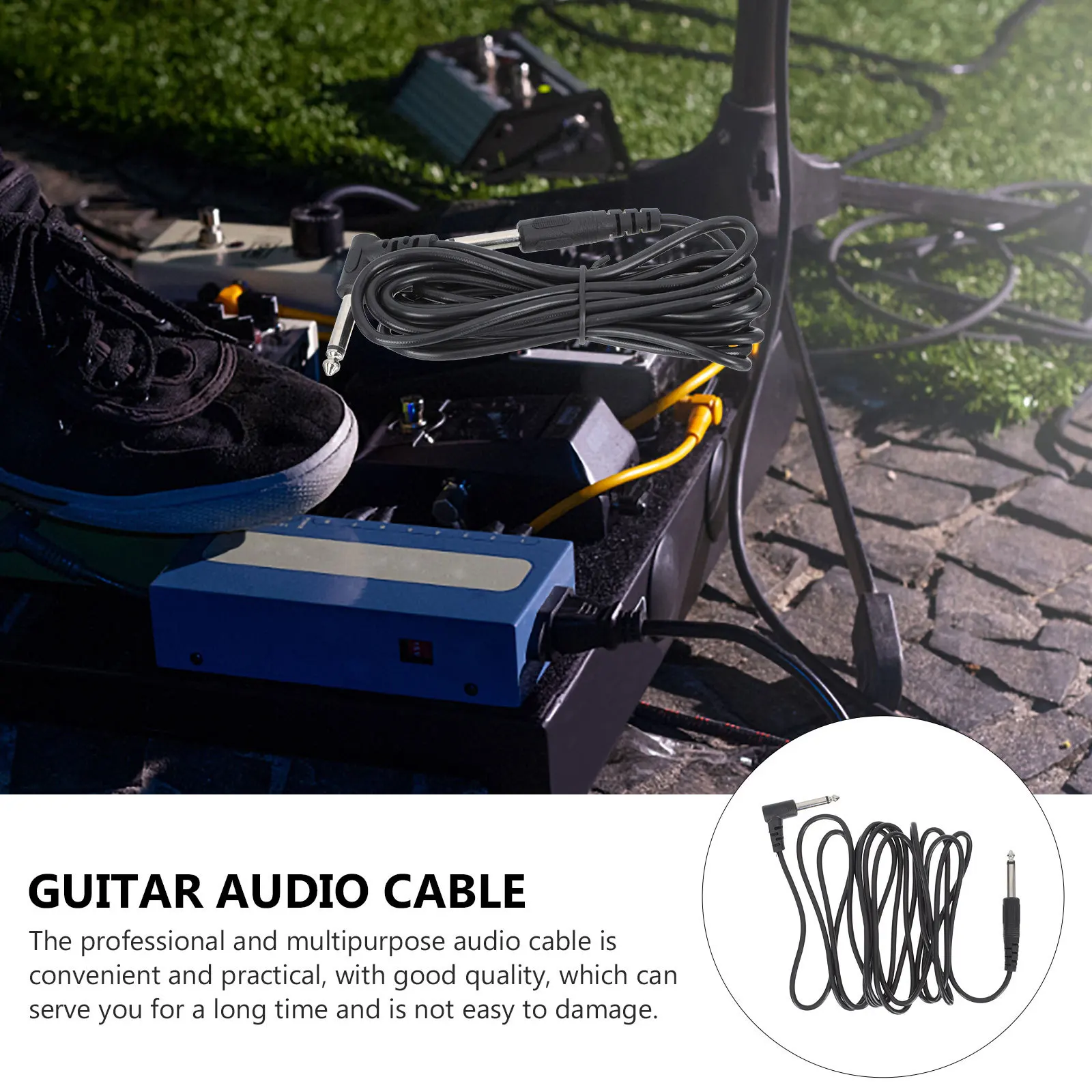 Câble Audio pour guitare 6.35mm, 3 pièces, câble de connexion universel pour haut-parleur et amplificateur, cordon de Transmission de Signal Audio fiable