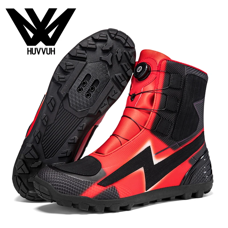 N-080 XC/Trail Mens High-top Cycling Shoes MTB Mountain Bike Winter Racing Sneaker Bicycle Youth Zapatillas Ciclismo Mtb