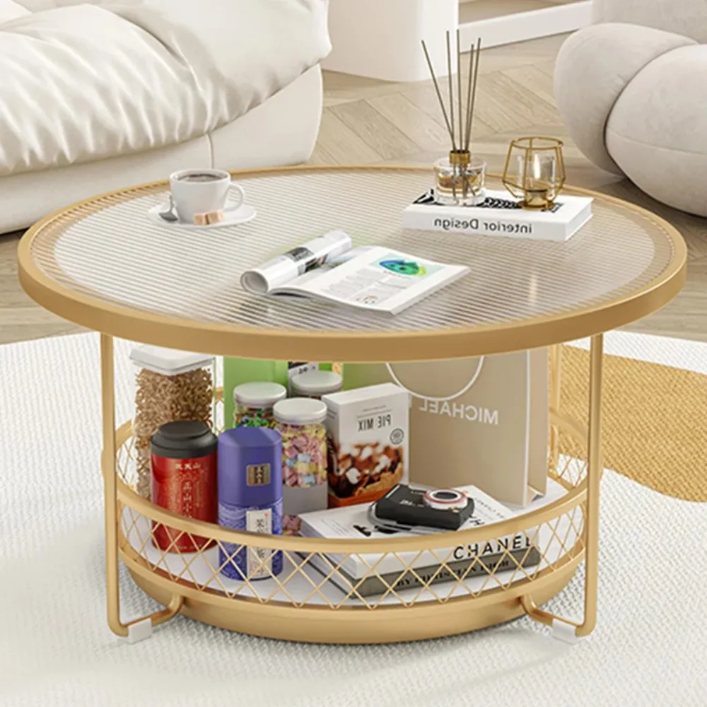 Decoretion Coffee Tables Round Living Room Center Service Coffee Table Dining Hall Sedentary Table Basse Pour Salon Furniture