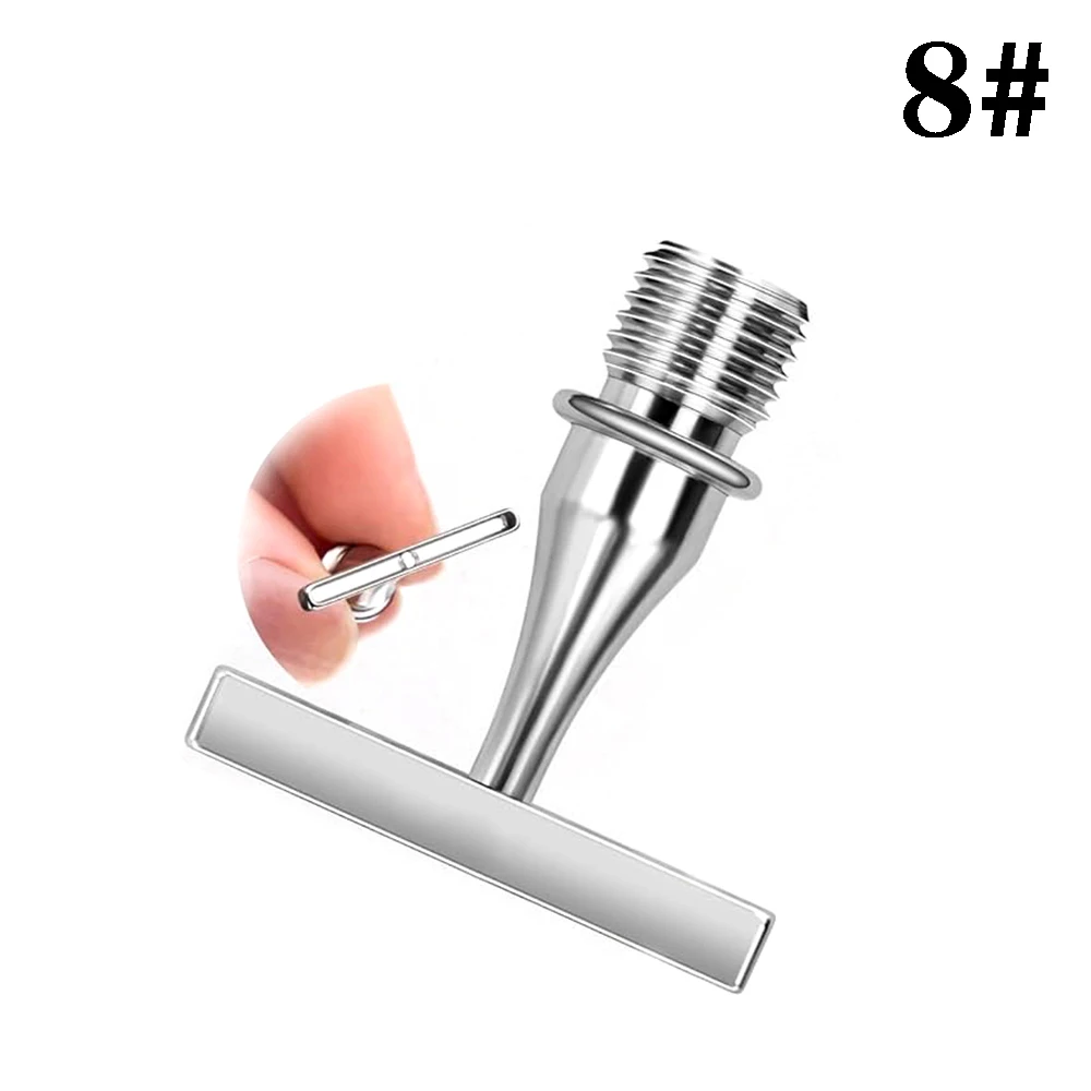 HOMFUN Glanzende Quicksand Diamond Painting Pen, Kleurrijke borduurwerk gereedschap met schroefdraad, metalen schroefdraad tips accessoires