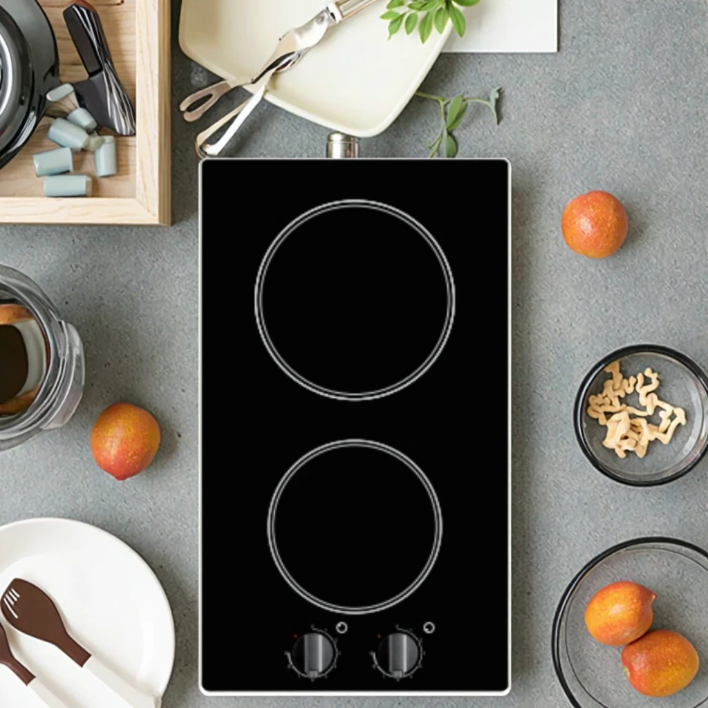 رائجة البيع طباخ التعريفي الزجاج الأسود الذكية التدفئة السريعة للمنزل المدمج في التثبيت استخدام المطبخ التجاري الكهربائي