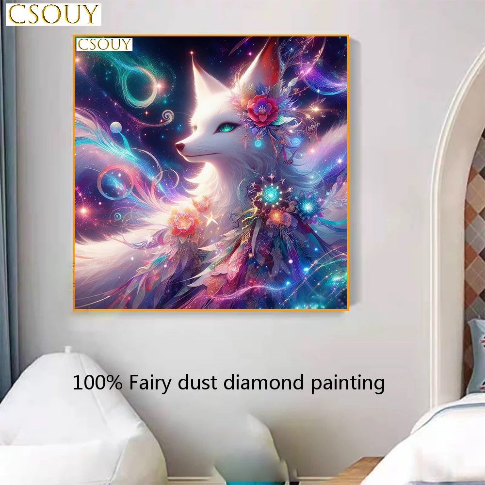Auspicious Cultivation Fairy Dust Square Drill Full Diy Diamond Painting Cross Stitch Crystal Embroidery Mosaic Decor Needlewo