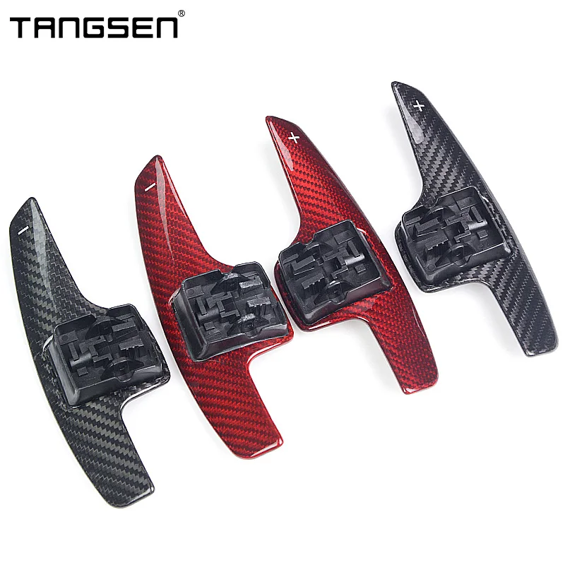 Carbon Fiber Car Steering Wheel Paddle Shift Suitable for Chevrolet Corvette C7 ZR1 Z06 2016-2022 Car Key Accessories