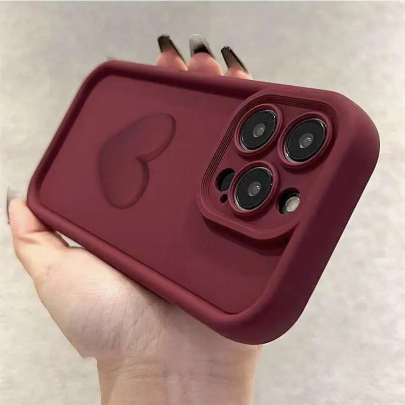 جراب هاتف فاخر ثلاثي الأبعاد للقلب ، أوبو ، رينو 6 ، 7 ، 4G ، 4Z ، 2 ، 3 ، 5 ، 5G ، 4F ، 5F ، F9 ، F11 ، A1K ، R11S ، r17 ، R15 ، F19 ، برو ، فاين ، X3 ، X5 ، A74 ، A94