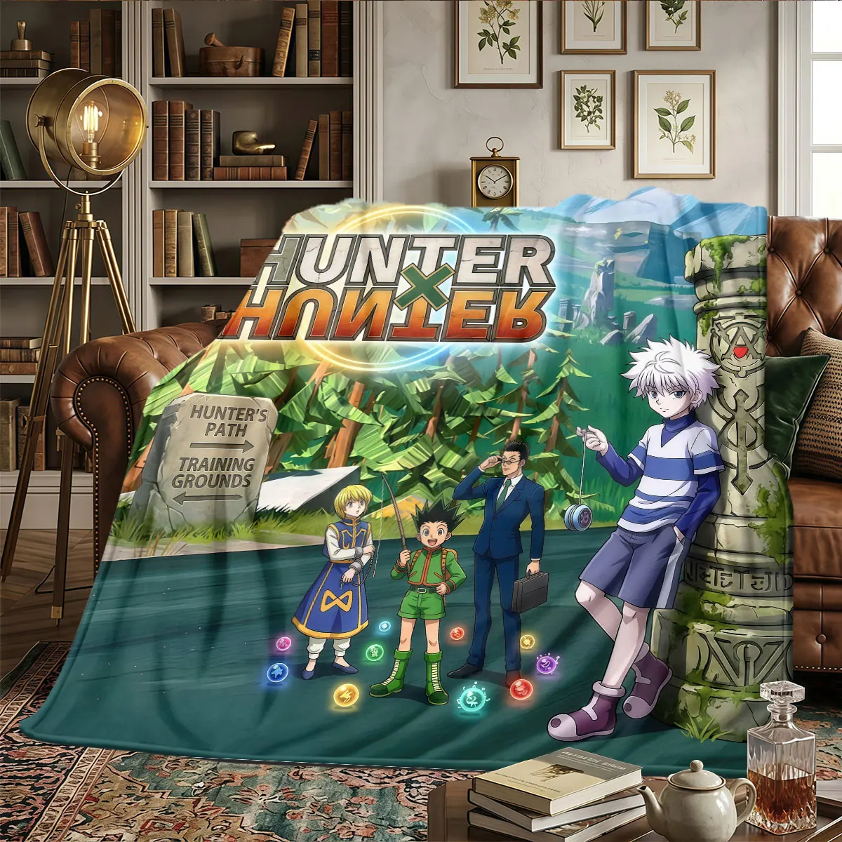 Hunter x Hunter Patterns Home Blanket Lightweight and portable for Beds Home Decor Warmth and Comfort Gifts -HE42