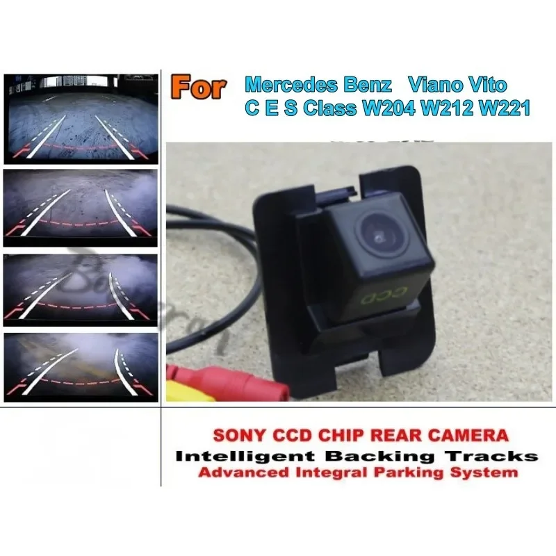 For Mercedes Benz C E S Class W204 W212 W221 Car Intelligent Parking Tracks Camera / HD Back up Reverse Camera Rear View Camera