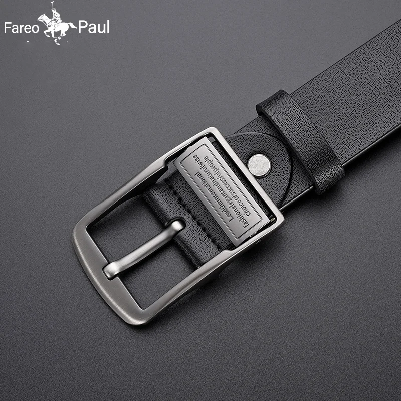 Neue Leder Rindsleder herren Gürtel Mode Metall Legierung Pin Schnalle Erwachsene Luxus Marke Jeans Business Casual Taille Männlich Strap Marke – Detail 5
