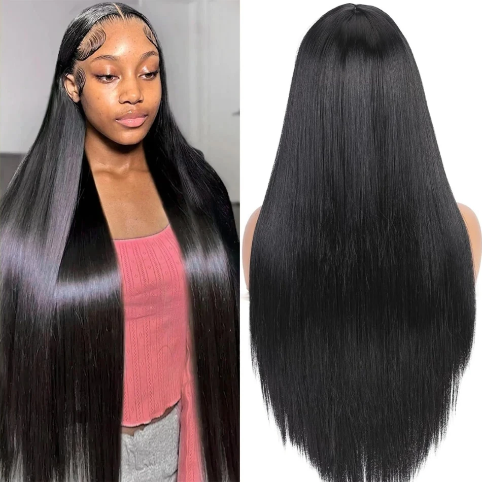 

Transparent 13x6 Straight Lace Front 100% Natural Human Hair Wigs Remy Brazilian 13x4 Lace Frontal Full Wig For Women Choice