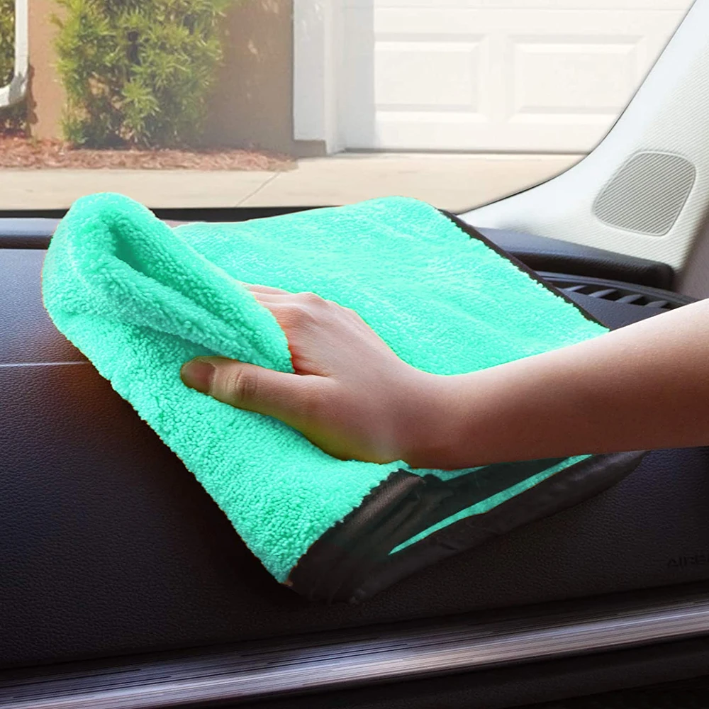 Car Portable 1200GSM Super Soft Premium Microfiber Drying Cltoth Ultra Absorbancy Aqua Deluxe Car Wash Towel