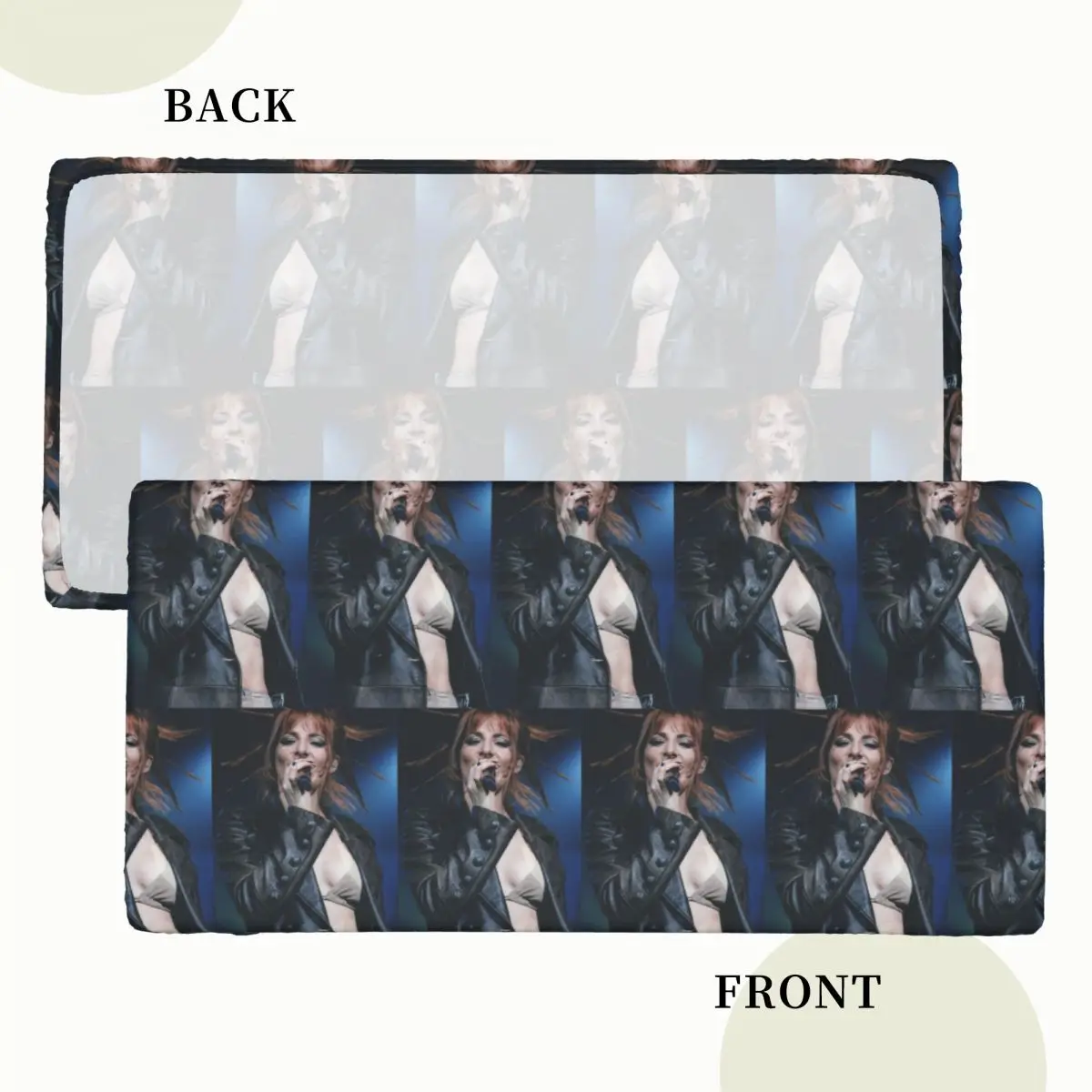 Mylene Farmer Custom Rectangular Tablecloth Waterproof Table Cover for Festival Party Decorations Table Cloth