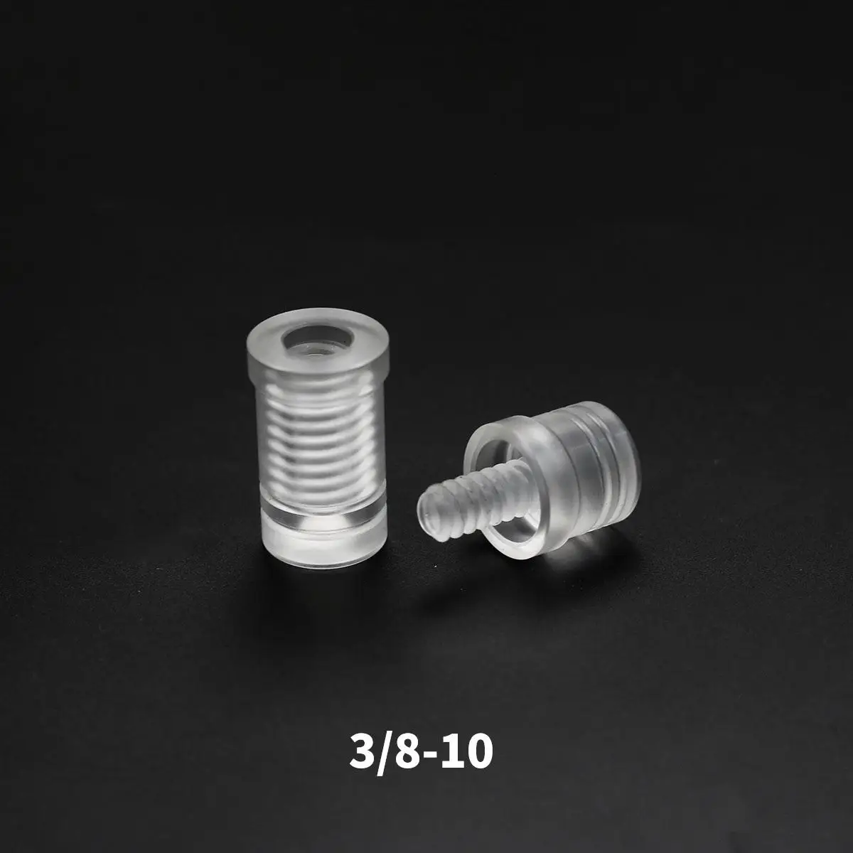 3pcs/bag Billiard Cue Joint Protector Acrylic Transparent  3/8*8 Radial,Uniloc,3/8-10 Joint Protector  Billiards Accessories