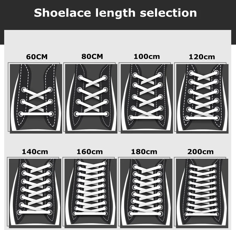 1 Paar Turnschuhe Schnürsenkel Schuhe Zubehör Schnürsenkel für Schuhe Unisex flache Schnürsenkel klassische Schnürsenkel af1 einfarbige Schuhs chnüre – Detail 1