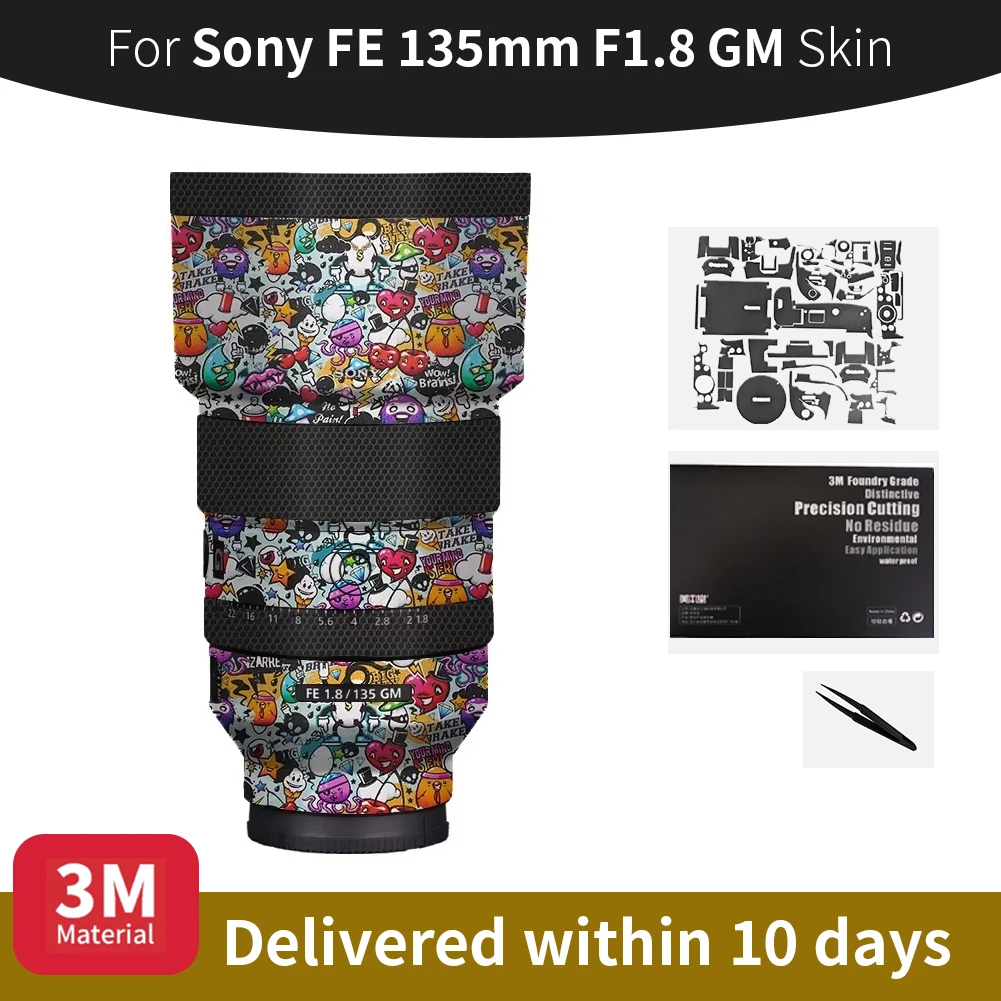 pour-sony-135mm-peau-sony-fe-135mm-f18-gm-peau-d'objectif-de-camera-anti-rayures-autocollant-d'objectif-de-camera-film-de-protection