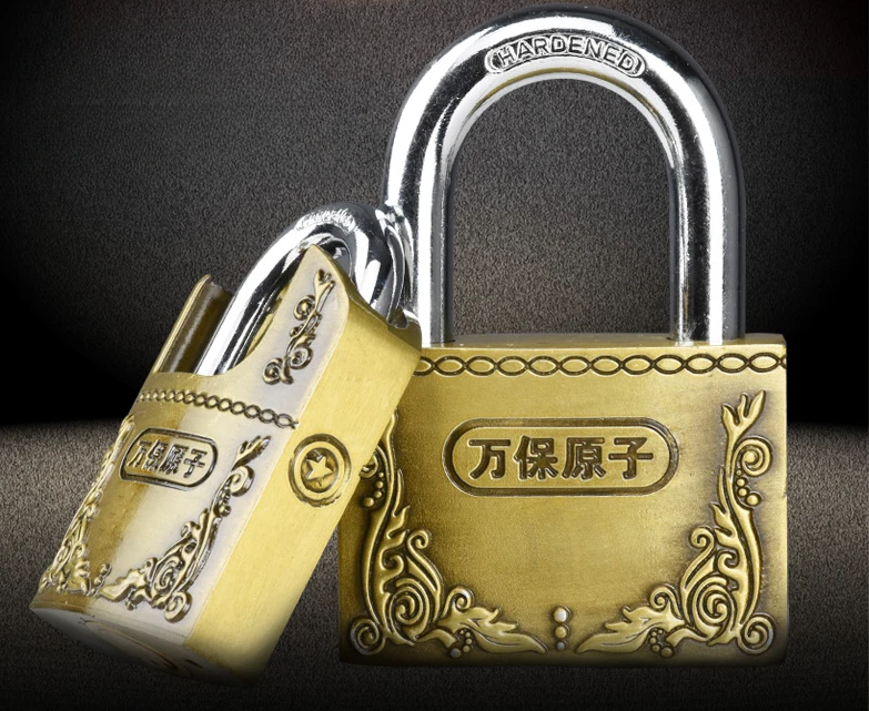 

Imitation antique copper padlock anti-theft door outdoor