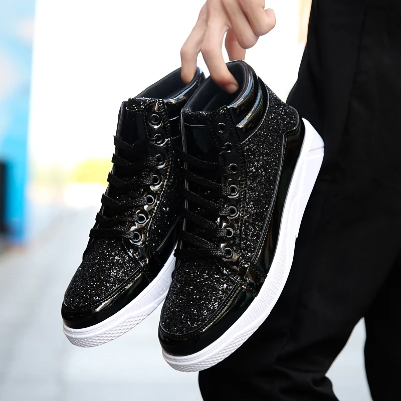 2024 Spring Hot Sale Mans Casual Shoes Non-slip Sports Outsole Light High-top Men Fashion Boots Wear-resistant Male Sneakers 48