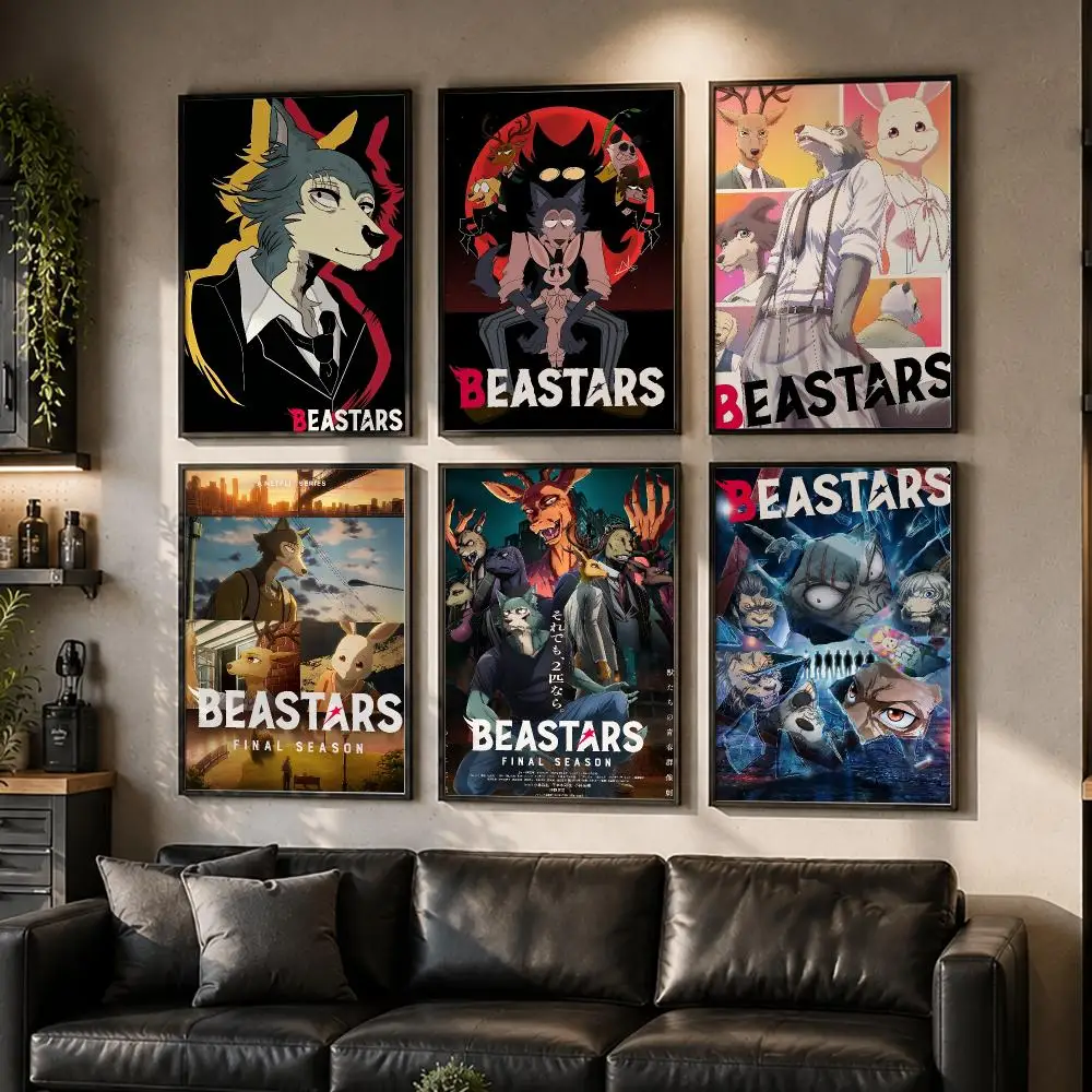 B-BEASTARS Anime Cartoon Poster HD Home Wall Stickers House Hallway Living Room Bedroom Bar Office Decor Art Prints