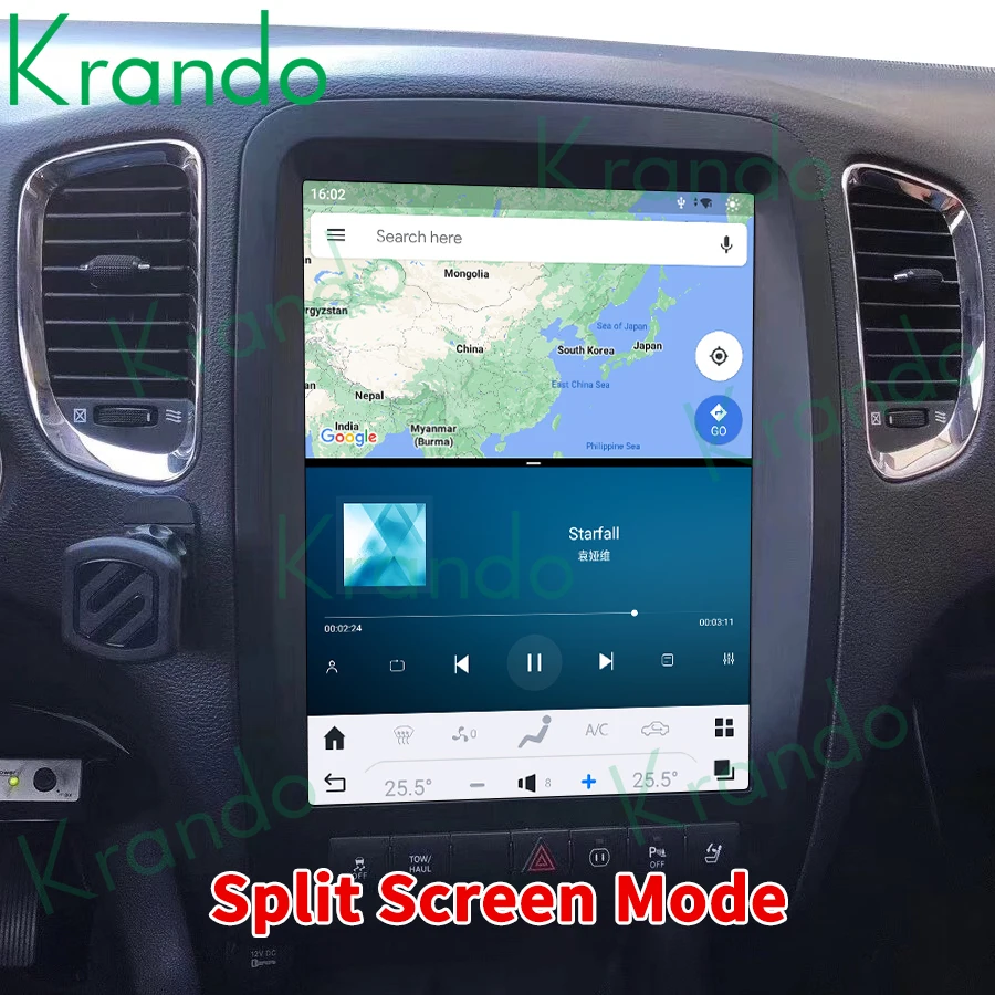 

Krando 12.1'' Android 11 Tesla Style Vertical Screen For Dodge Durango 2014 - 2016 Car GPS Radio Multimedia Audio Player Carplay
