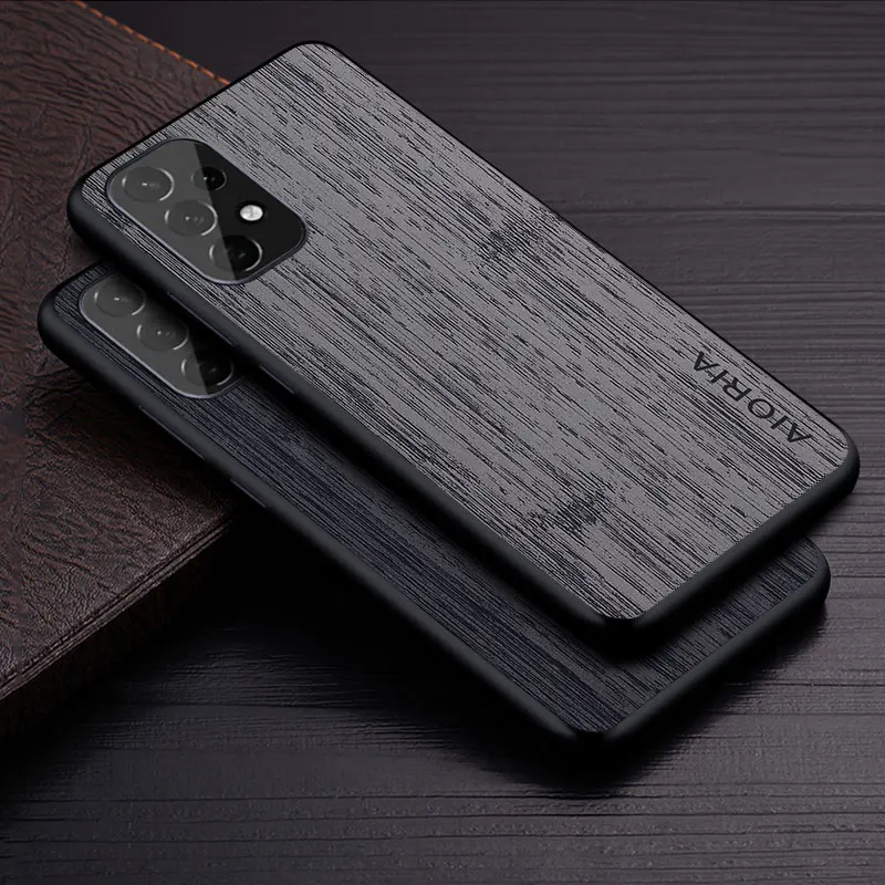 Case for Samsung Galaxy A53 A23 A33 A13 A73 5G 4G coque bamboo wood pattern Leather cover funda for samsung galaxy a53 case capa