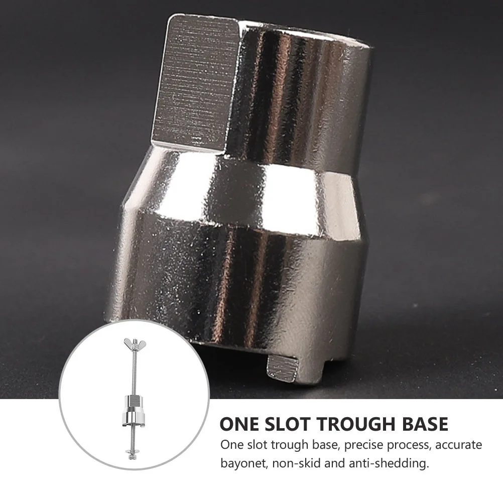 

2Pcs Bicycle Tower Base Removal Tool Stainless Steel Anti-Skid Hub Flywheel Disassembly Wrench for Bike Repair Maintenance