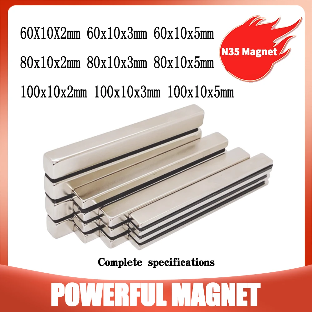 100x10x3 Strong Magnets 80x10x3MM Longer Sheet Magnet 100*10*3 Strip Permanent Neodymium Magnet 60*10*3 100x10x2 60x10x2 80x10x2