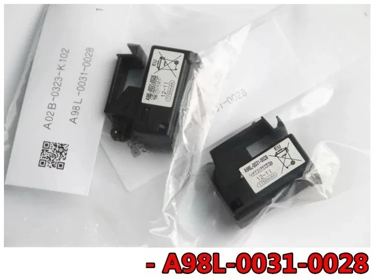 2pcs.。for FANUC A98L-0031-0028 A02B-0323-K102 1750mAH New original。.