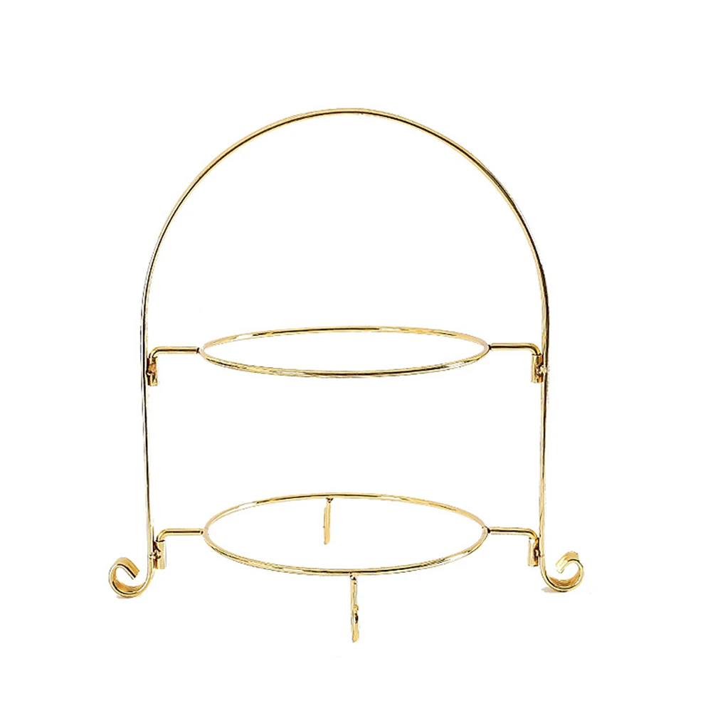 

2 Tier Pie Stand Second-level Snack Cake Afternoon Tea Tray Dessert Display Plate Rack