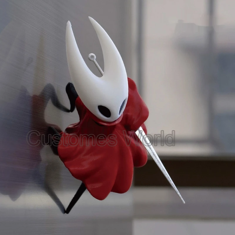 Game Hollow Knight Hornet Silksong Makoto Koji Game Refrigerator Magnet Action Figurines Model Kit Desktop Ornament Decor