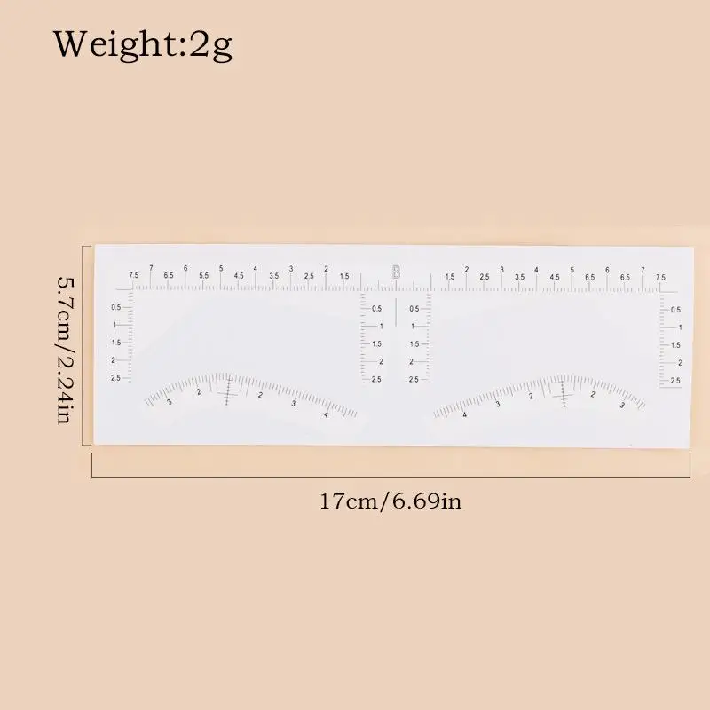 Disposable Eyebrow Ruler Sticker Adhesive Microblading Tattoo Eyebrow Measurement Tools For Permanent Makeup Supply Eyebrow Tool