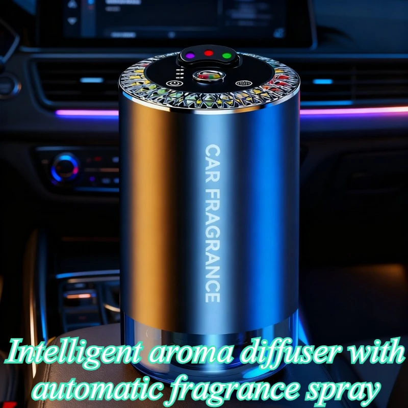 

For Universal Car 3-Color Starry Sky Air Freshener Intelligent Automatic Aromatherapy Diffuser LED Mood Light Car Accessories