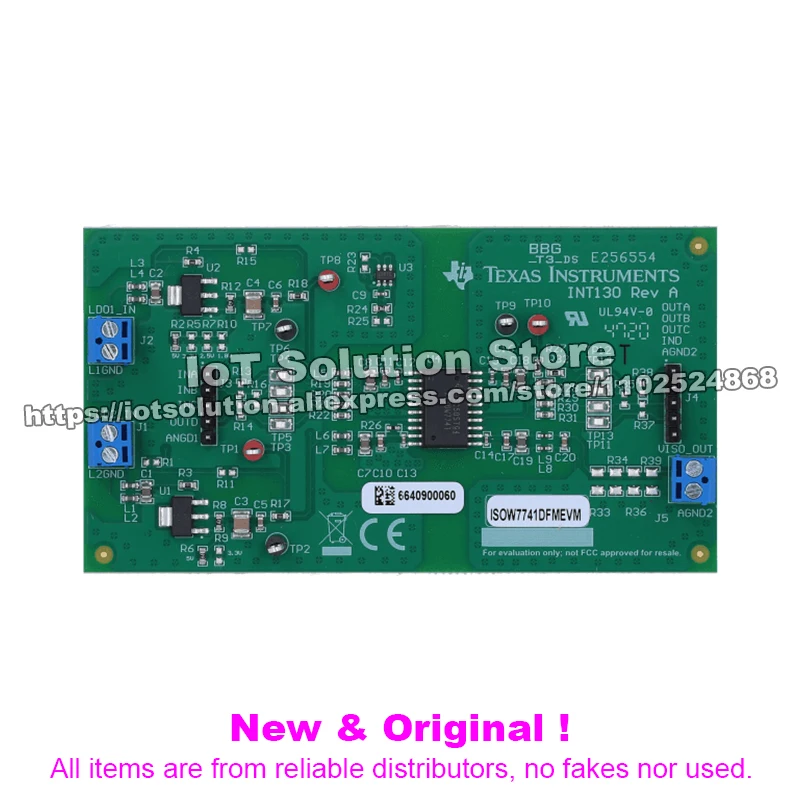ISOW7741DFMEVM ISOW7741 quad-channel digital isolator with integrated DC-DC converter evaluation module