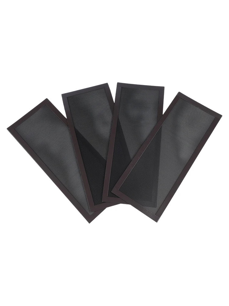 2 Pack 4x10 Inch Magnetic Floor Vent Covers Black Plastic Air Ventilation Screen Mesh For Home Register Duct Debris Blocking