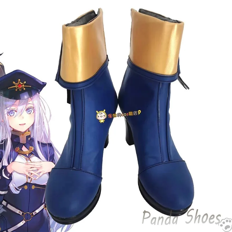 Cosplay traje Prop sapatos para festa de Halloween, botas longas, Anime Game Cos, Eightysix, Valentena Milize, quadrinhos, 86