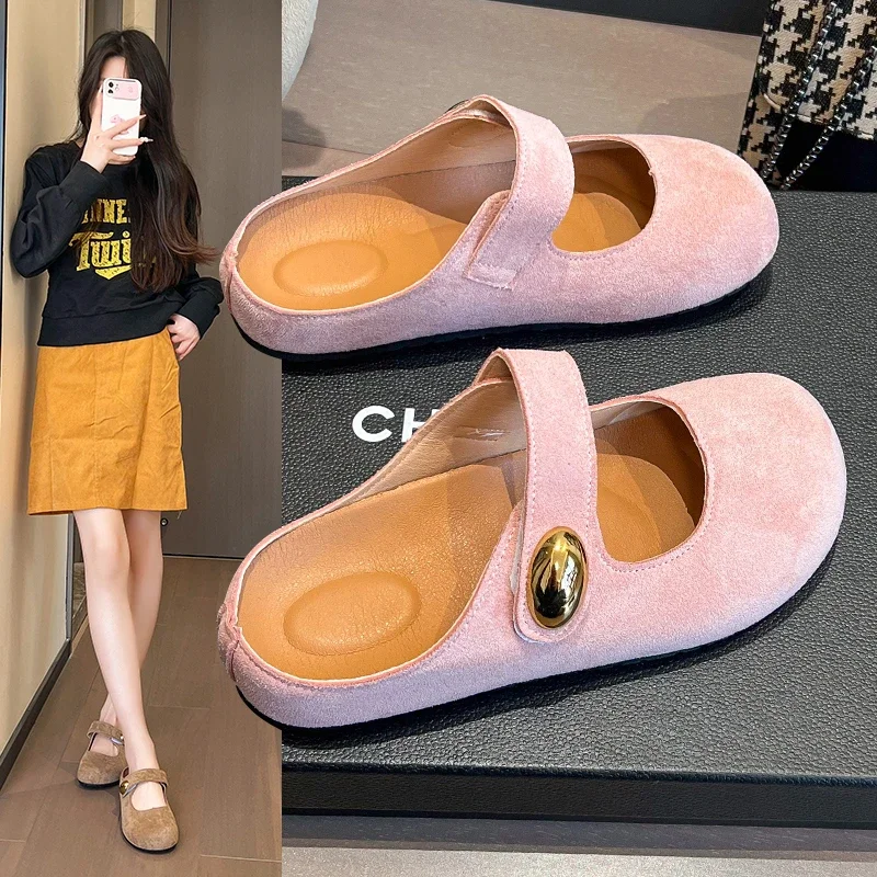 Shock Absorbing Cushion Women Summer Slippers Flat Anti Slip Sole Relieve Pressure Student Long Standing Shoes