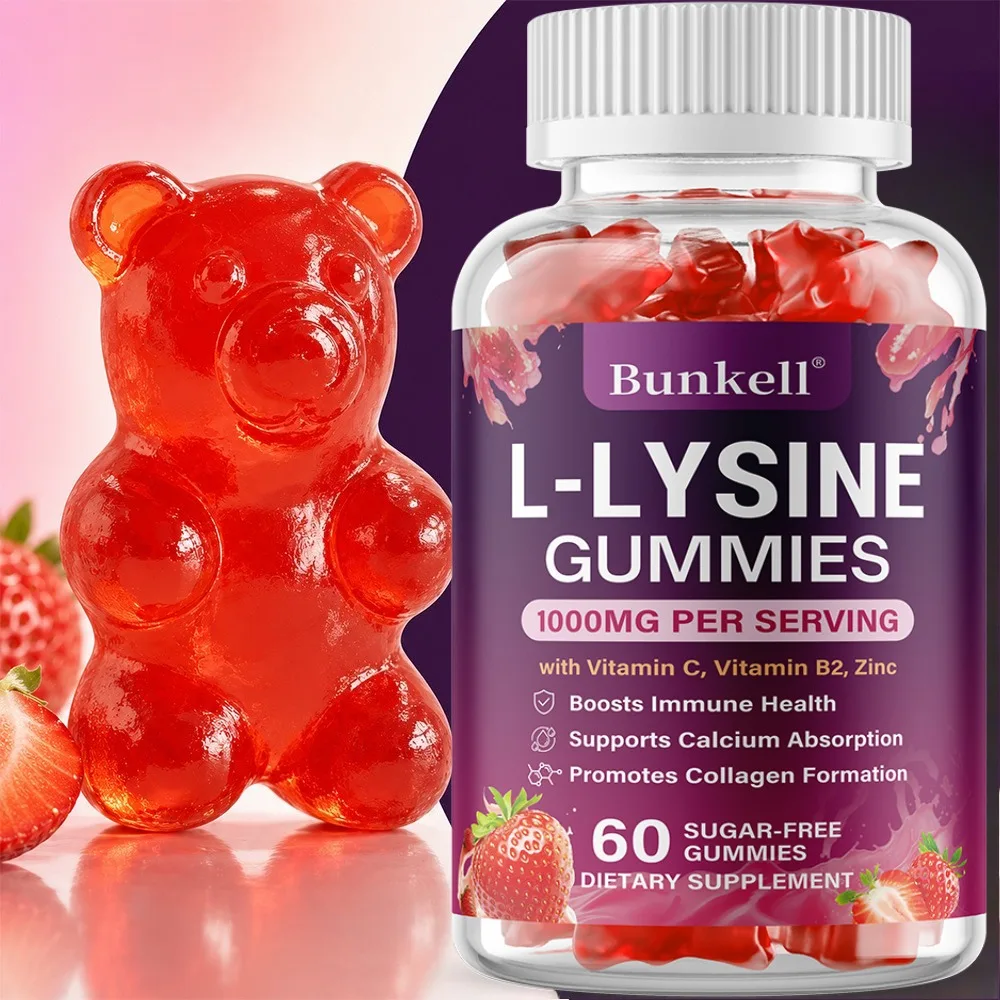 L-Lysine 1000mg - Supports Skin, Tendons and Bones, Boosts Immunity Supplement, Non GMO, Vegan, Gluten Free