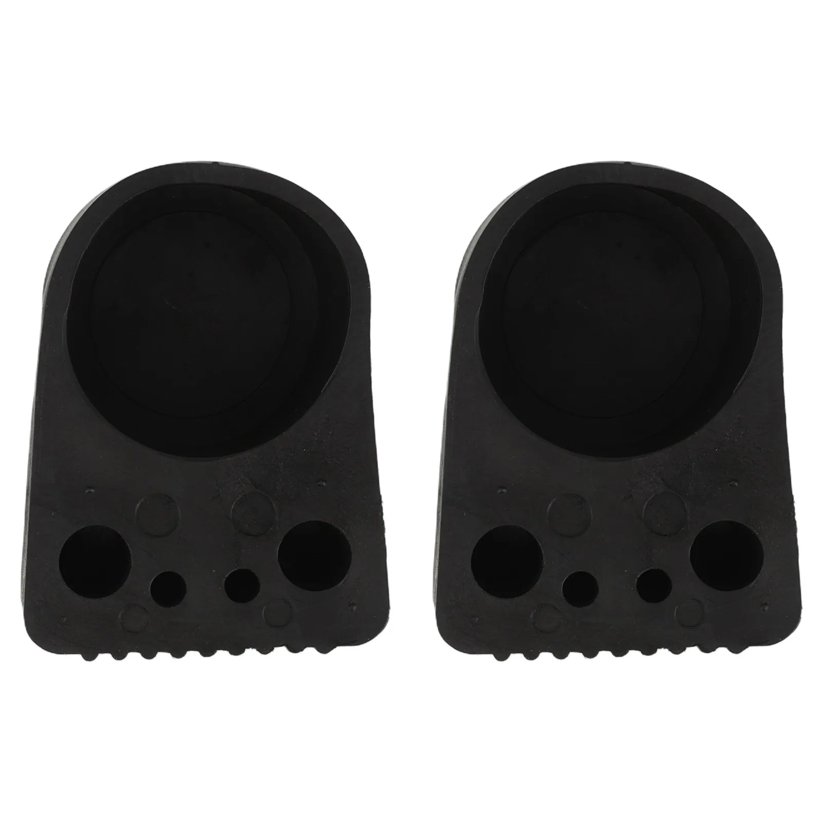 2Pcs Round Fitness Equipment Foot Covers Thick Rubber Non-Slip Chair Leg Protectors Anti-Scratch Floor Saver Pads for Dumbbells