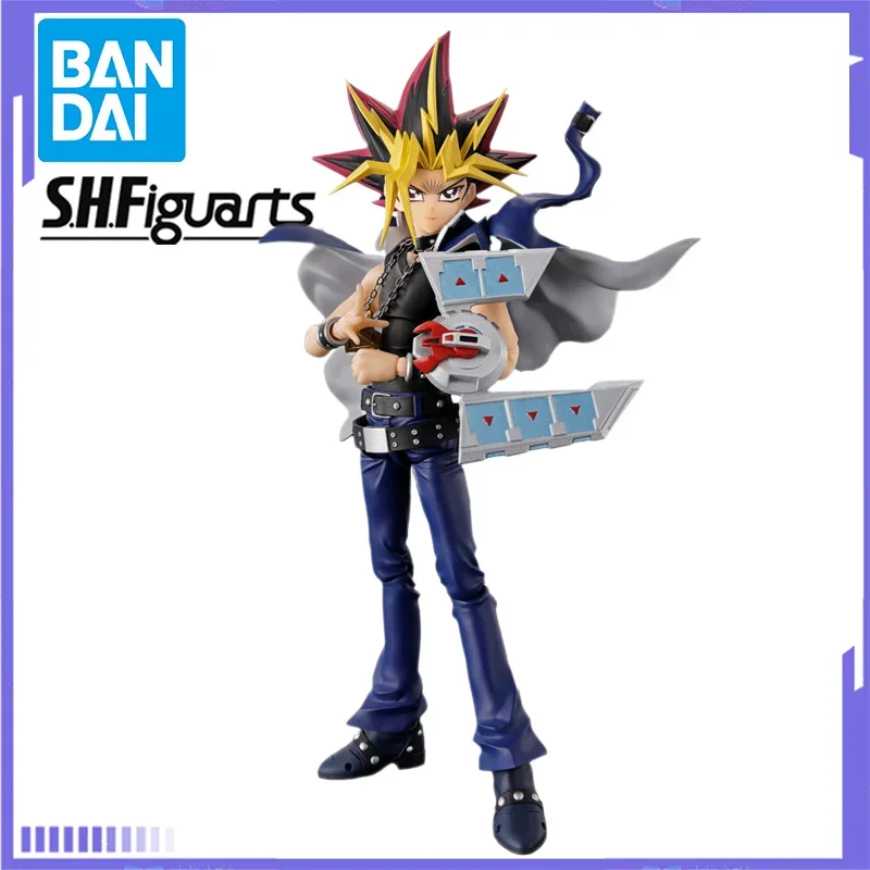 Original Bandai S.H.Figuarts Yami Yugi "Yu-Gi-Oh! Duel Monsters Anime Figure Action Model Collectible Toys Gift