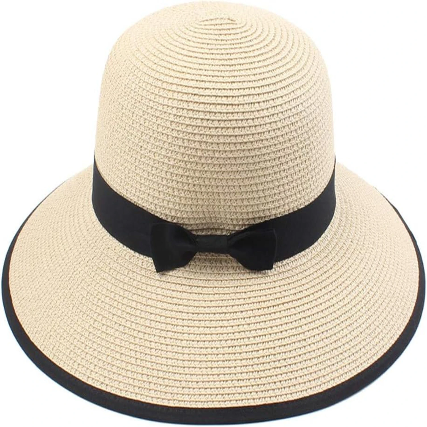 Elegant, stylish and chic Women's Foldable Beach Hat with UPF 50+ Sun Protection and Bow Detail, perfect for Outdoor Summer Acti