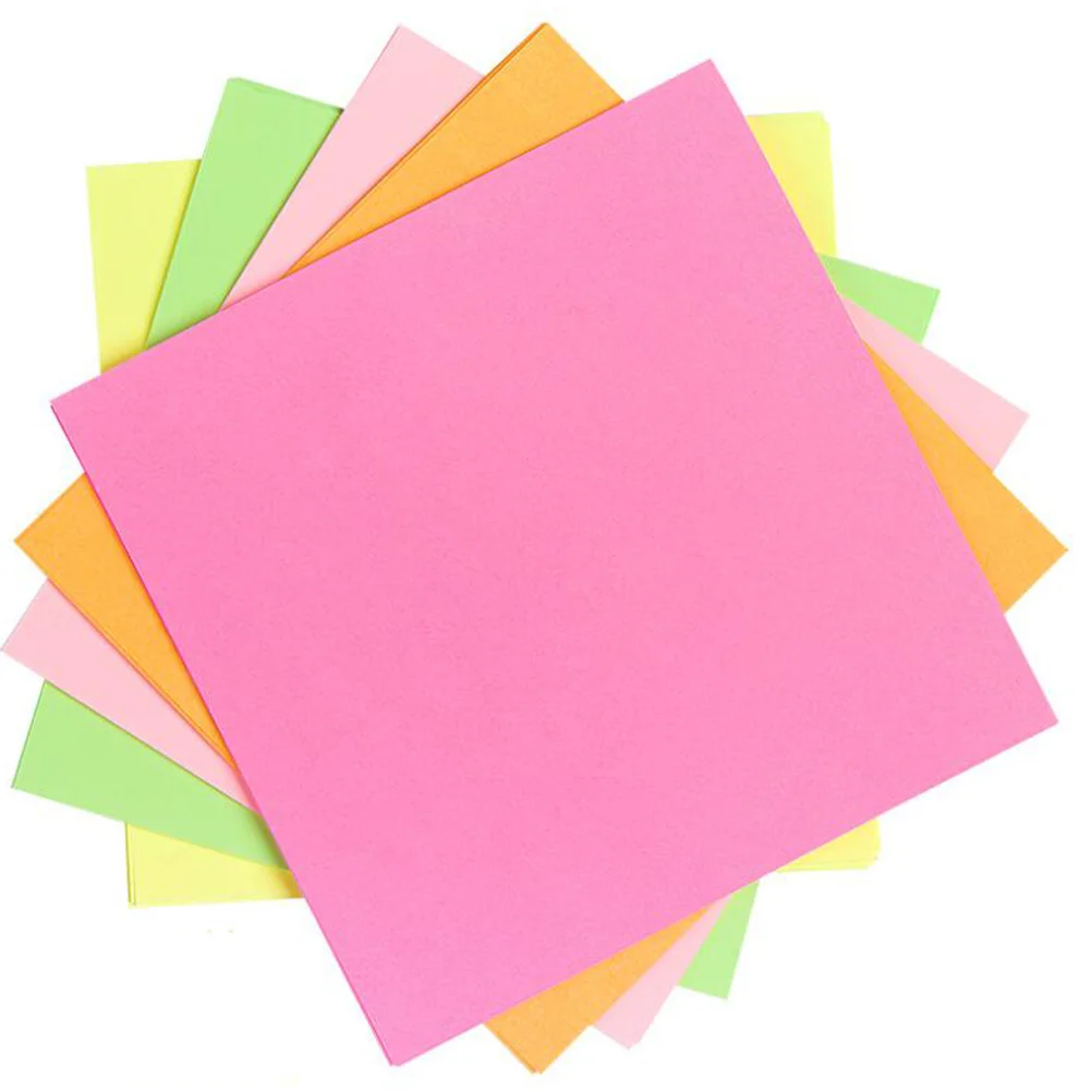 

200Pcs Origami Colorful Paper Foldable Double Sided for DIY Crafts Handmade Art Training Manipulative Ability Kindergarten
