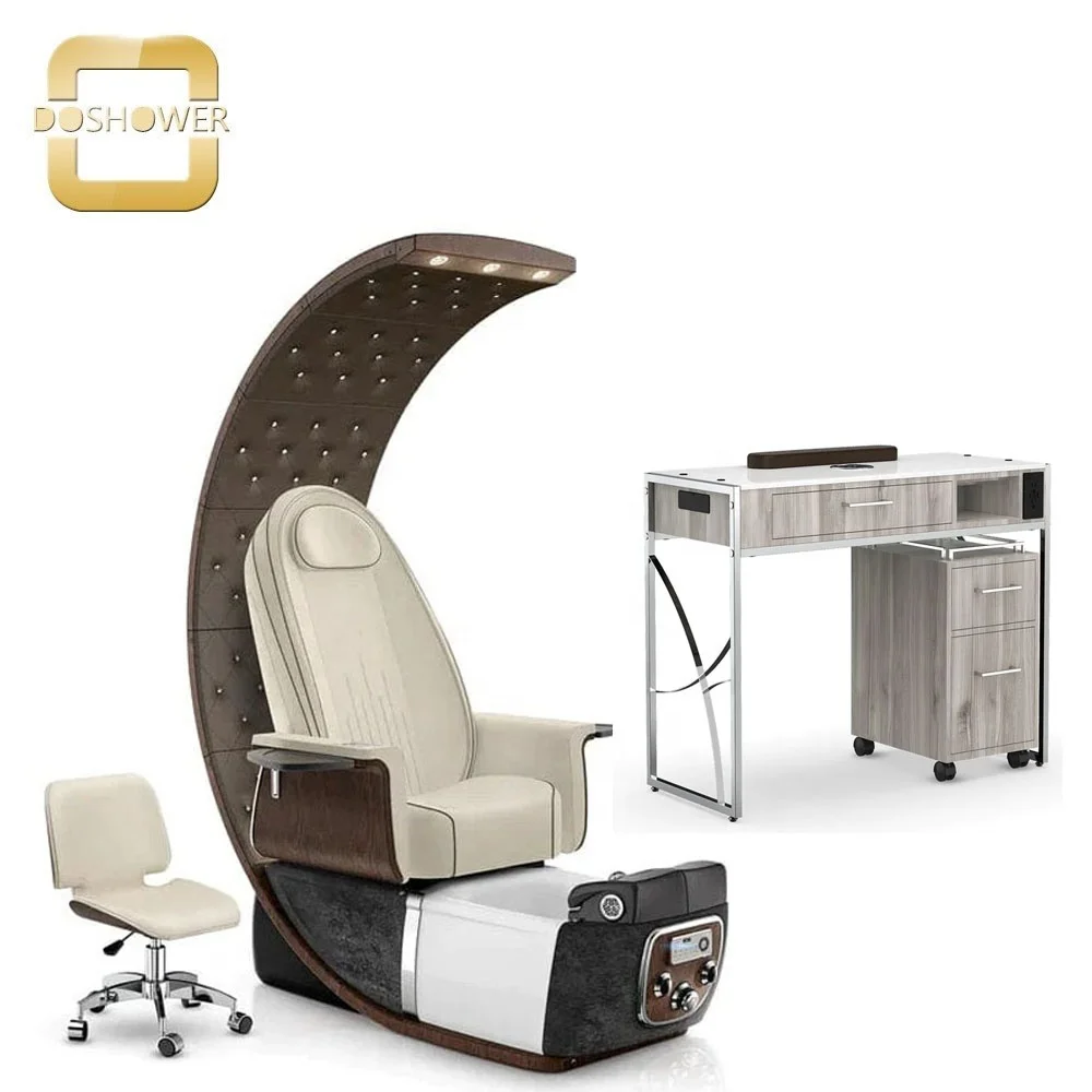 Heat Therapy Pedicure Chair for Moon Pedicure Massage Chair Supplier of Dual Jet Pedicure Nail Chair