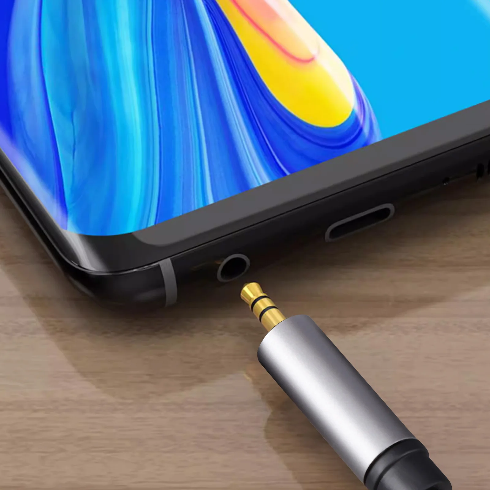 

2 Pcs 3.5mm Audio Cable Headphone Cord Cords Aluminum Alloy Stereo Speaker Wire Headphones Oxygen-free Copper Extension