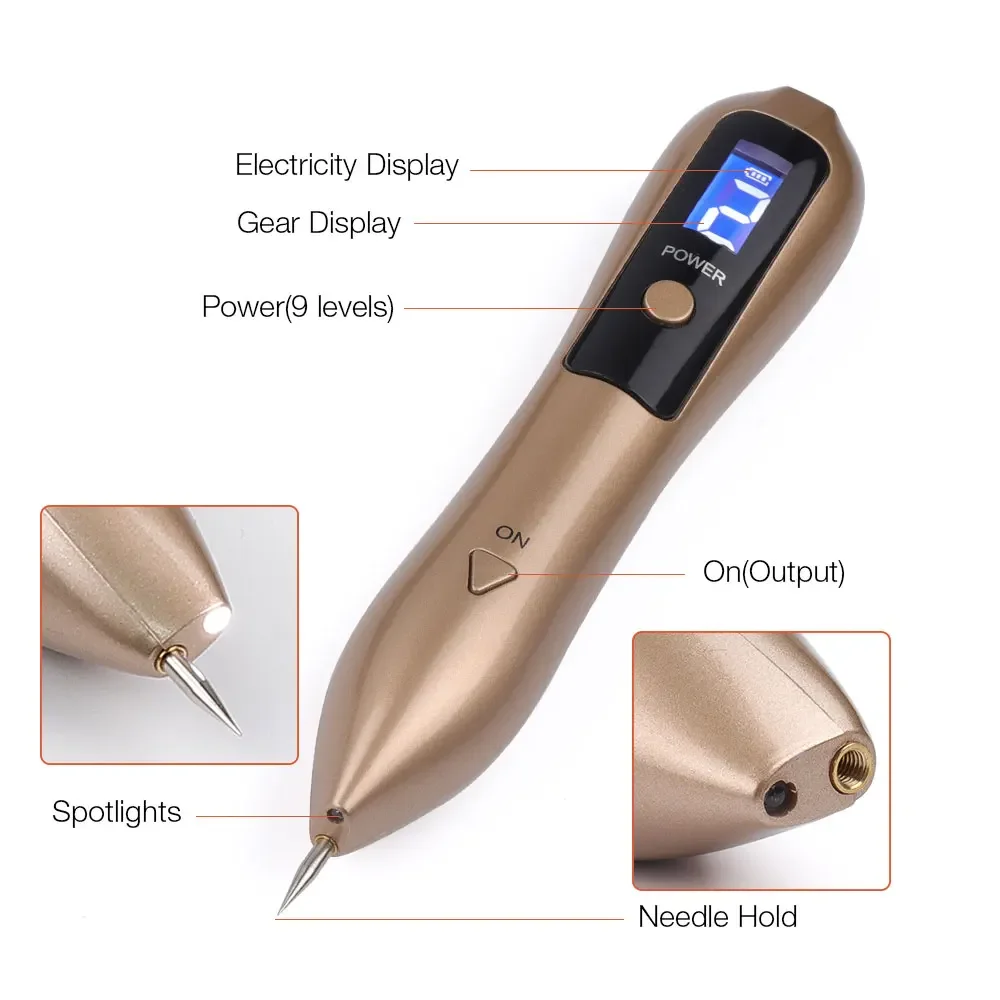 Laser Plasma Pen para Cuidados com a Pele, Remoção Mole, Dark Spot Remover, LCD, Wart Tag, Tattoo Removal, Beauty Tool, Mais novo