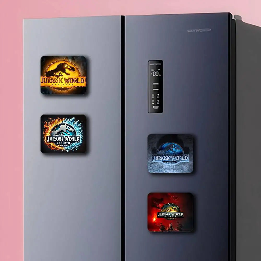 J-Jurassic World Personalized Creative Classic Painting Magnets Fridge Photo Message Decorative