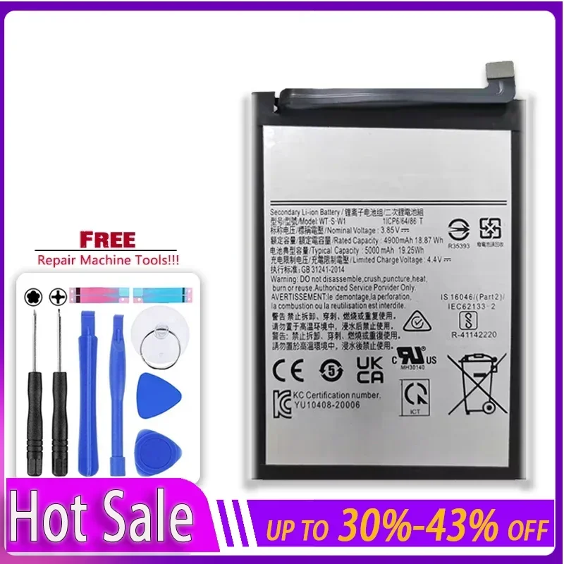 YKaiserin 5000mAh Replacement Battery SCUD-WT-W1 for Samsung Galaxy A22 5G SM-A226B SMA226B