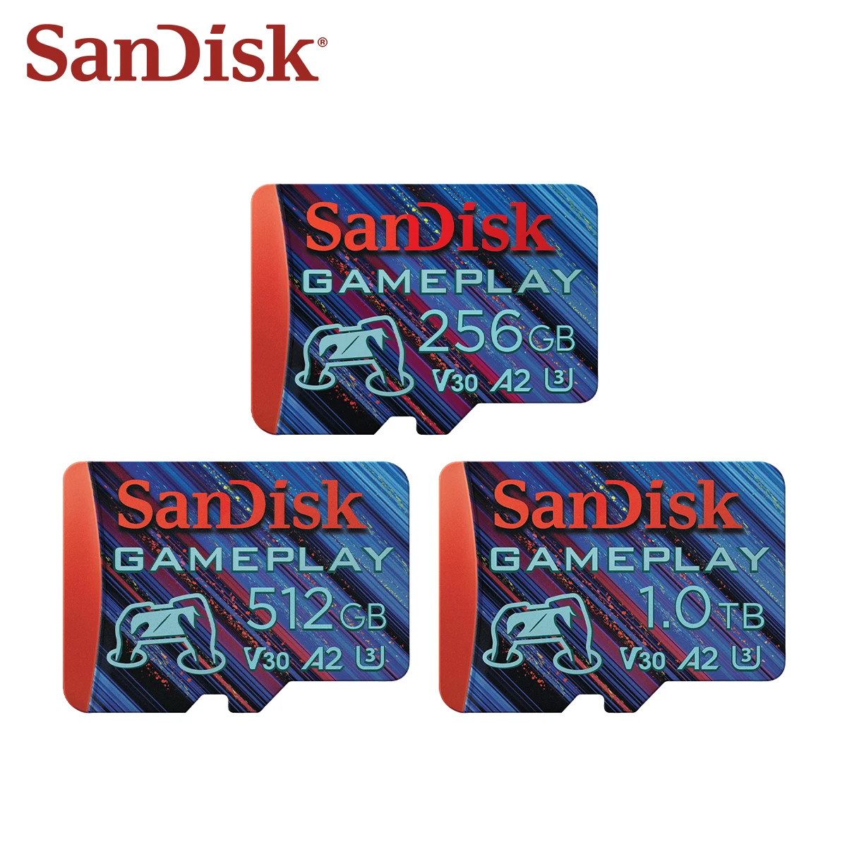 sandisk-a2-v30-game-play-memory-card-1tb-512gb-256gb-128gb-microsdxc-uhs-i-flash-tf-card-u3-4k-micro-sd-card-for-phone-tablet