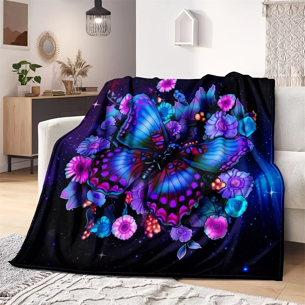 

3d Print Microfiber Butterfly Blanket Super Soft Throw Blankets for Bed Bedspread Sofa Decorative Winter Warm Blanket
